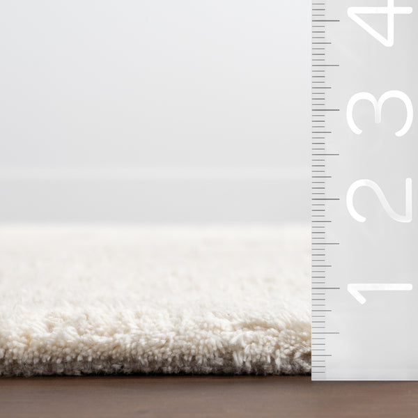 Nuloom Egeria Modern Abstract Cotton Area Rug Ivory