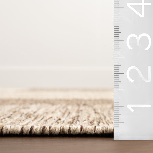 Nuloom Eldora Contemporary Checkered Jute Area Rug Beige