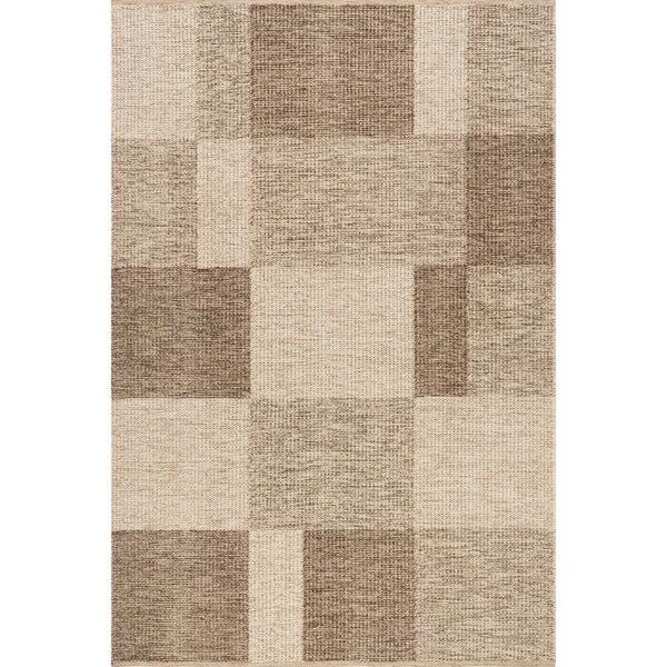 nuloom Eldora Contemporary Checkered Jute Area Rug Beige