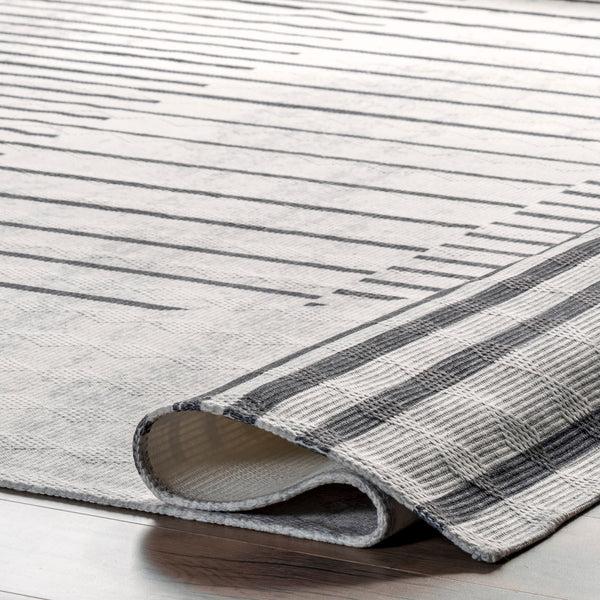 Nuloom Elianna Washable Abstract Sunset Area Rug Beige