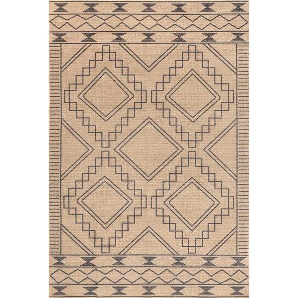 nuloom Elin Moroccan Border Easy-Jute Machine Washable Area Rug Natural