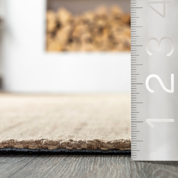 Nuloom Elisabet Chevron Striped Jute Area Rug Natural