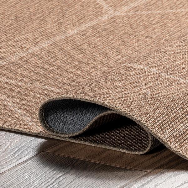 Nuloom Ellen Geometric Easy-Jute Machine Washable Area Rug Natural