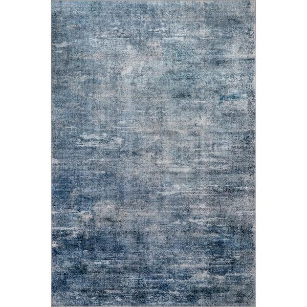 nuloom Ellison SplashGuard Modern Abstract Machine Washable Area Rug Blue