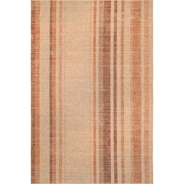 nuloom Elza Striped Easy-Jute Machine Washable Area Rug Rust