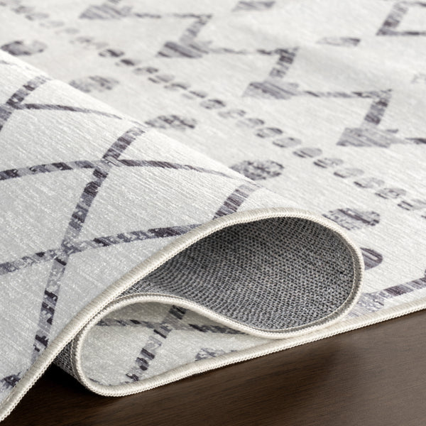 Nuloom Emi SplashGuard Machine Washable Area Rug Grey