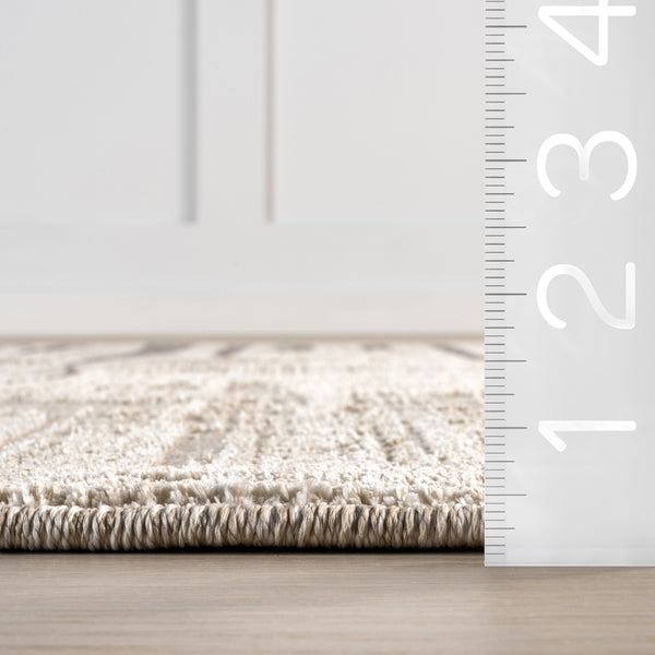 Nuloom Eufemia Contemporary Abstract Area Rug Beige