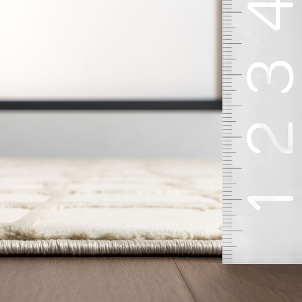 Nuloom Eunice Modern Machine Washable Area Rug Beige