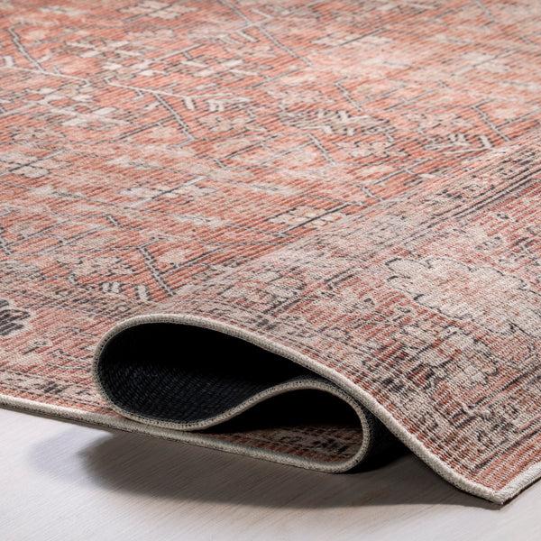 Nuloom Evalina Traditional Cotton Machine Washable Area Rug Brown