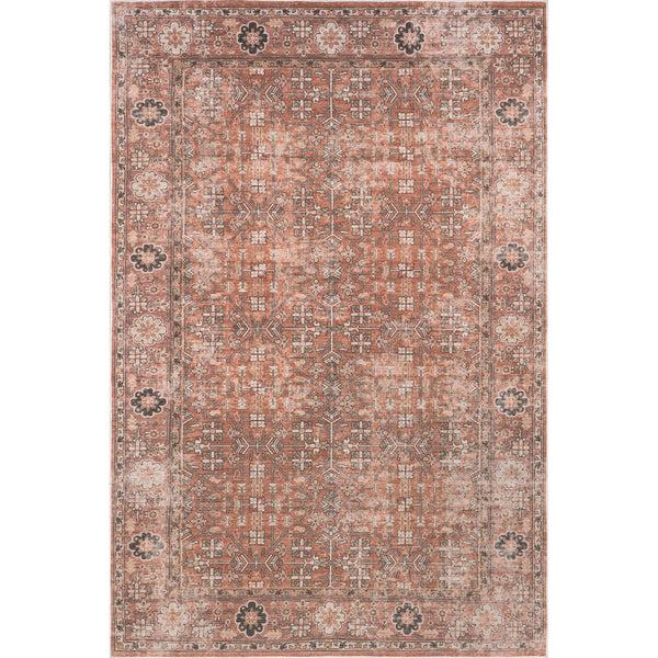 nuloom Evalina Traditional Cotton Machine Washable Area Rug Brown