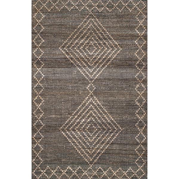 Nuloom Everlee Diamond Border Jute Area Rug Natural