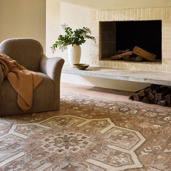 Nuloom Evermore Medallion Wool And Cotton Area Rug Brown