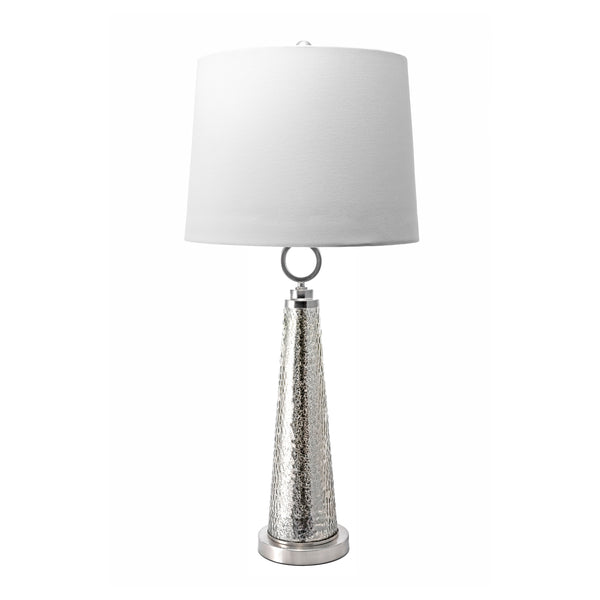 nuloom Fairfield 34" Glass Table Lamp Satin Nickel & Mercury