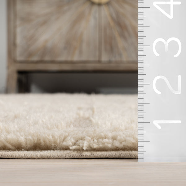 Nuloom Finlay Modern Wool Machine Washable Area Rug Ivory