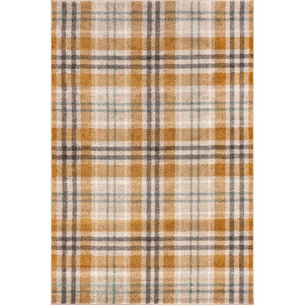 nuloom Fiorella Country Plaid Area Rug Orange And Grey