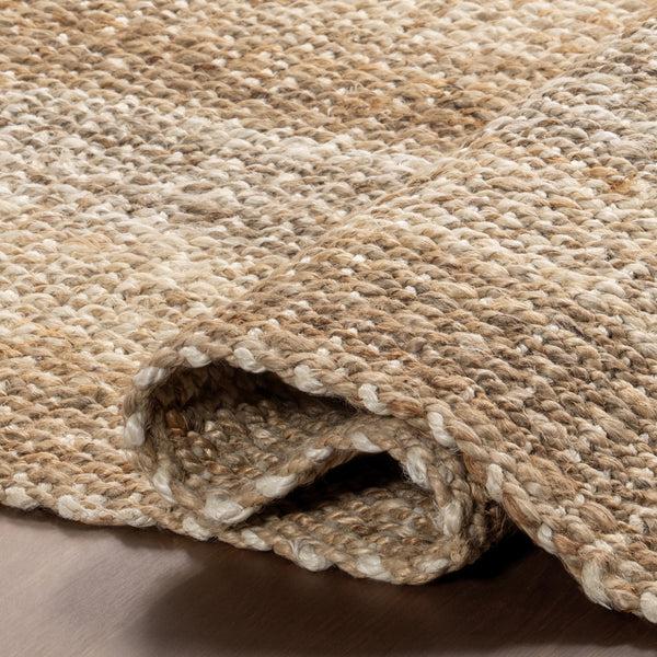 Nuloom Frankie Handmade Striped Jute Area Rug Ivory