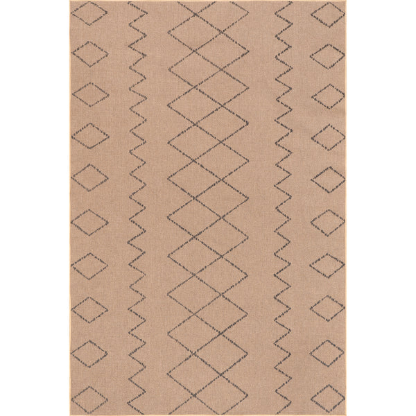 nuloom Geometric Easy-Jute Machine Washable Area Rug Natural