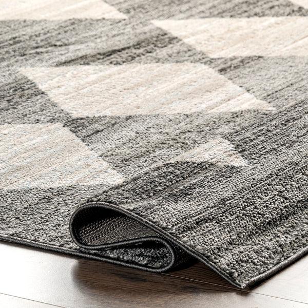 Nuloom Gianna Contemporary Geometric Checker Tile Area Rug Gray