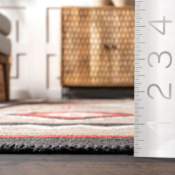 Nuloom Grace Southwestern Machine Washable Area Rug Brown