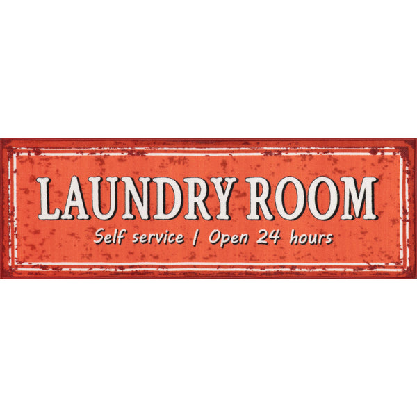 nuloom Graphic Machine Washable Laundry Mat Dark Gray