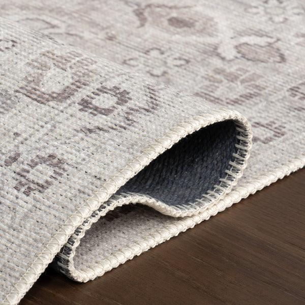 Nuloom Green Haven Collection Jezebel Recycled Cotton Machine Washable Area Rug Taupe