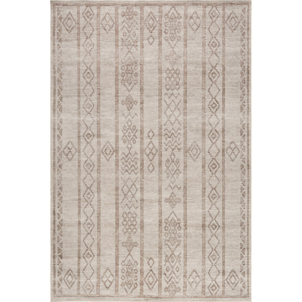 nuloom Green Haven Collection Silvana Recycled Cotton Machine Washable Area Rug Taupe