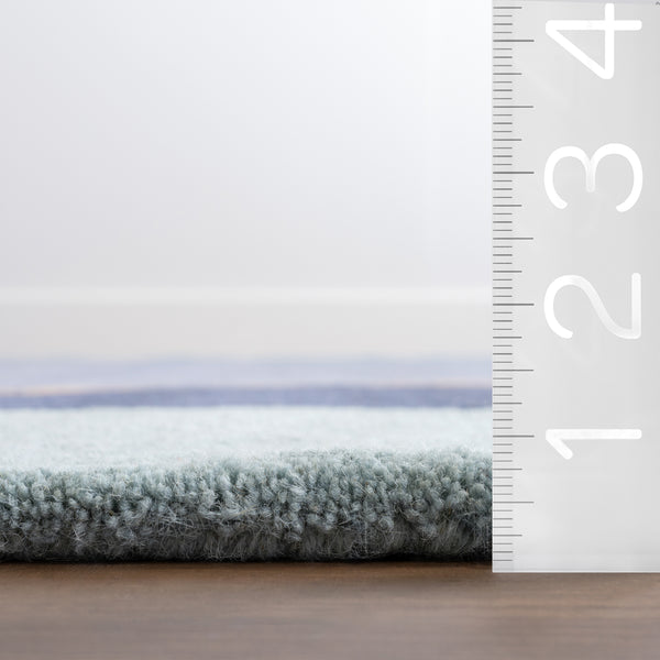 Nuloom Greenwich Abstract Wool Area Rug Blue Multicolor