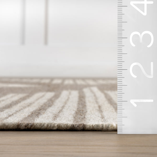 Nuloom Grove Southwestern Wool Blend Area Rug Taupe