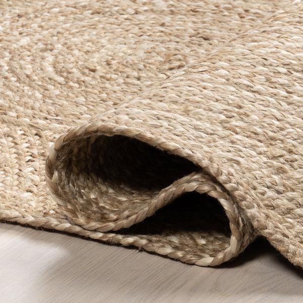 Nuloom Hadassha Geometric Swirls Jute Area Rug Natural