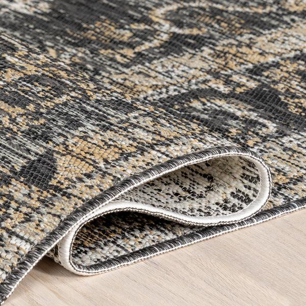Nuloom Hafwen Indoor/Outdoor Reversible Area Rug Cream & Charcoal