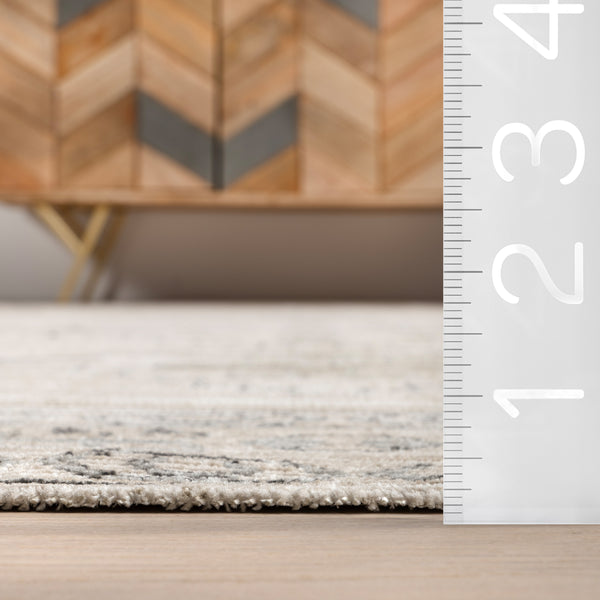 Nuloom Halcyon Moroccan Indoor/Outdoor Machine Washable Area Rug Light Grey