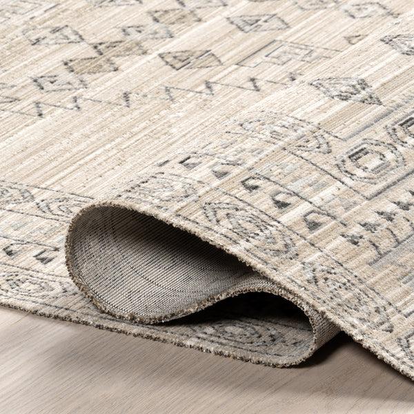 Nuloom Halcyon Moroccan Indoor/Outdoor Machine Washable Area Rug Light Grey