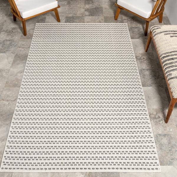 Nuloom Halsey Geometric Indoor/Outdoor Area Rug Cream