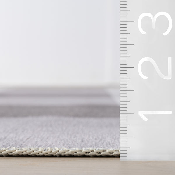 Nuloom Harmoni SplashGuard Machine Washable Area Rug Grey
