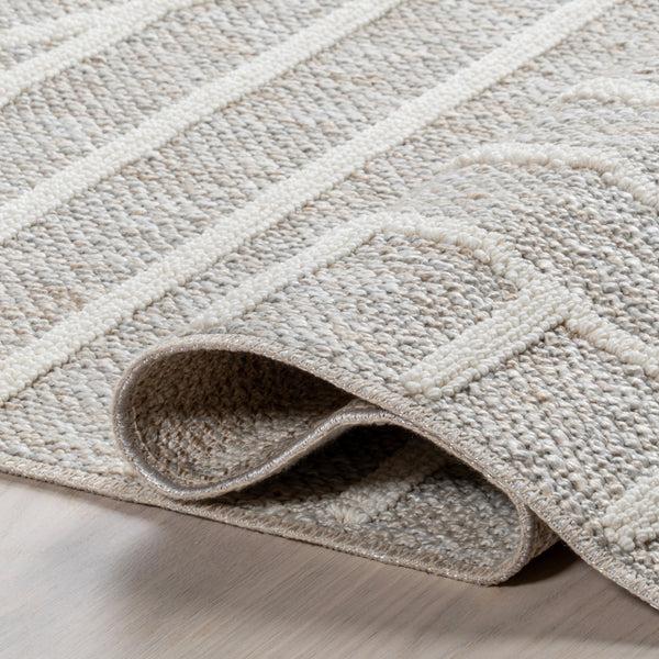 Nuloom Hartlyn Modern Arches Machine Washable Area Rug Light Grey