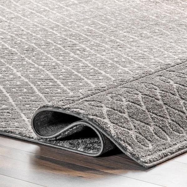 Nuloom Hayden Distressed Diamond Trellis Area Rug Beige