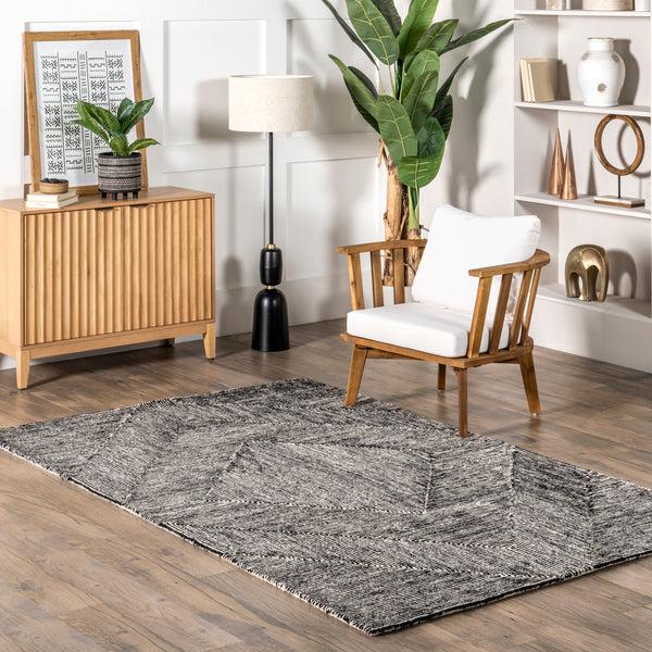 Nuloom Heidi Modern Hand Tufted Wool Area Rug Charcoal