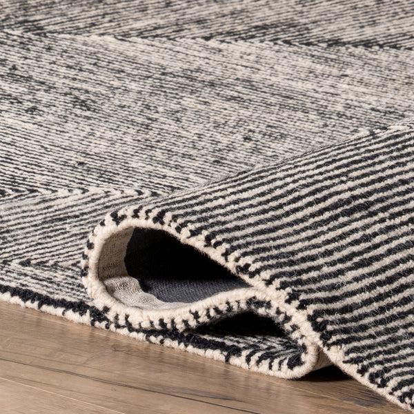 Nuloom Heidi Modern Hand Tufted Wool Area Rug Charcoal
