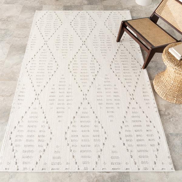 Nuloom Hestia Trellis Indoor/Outdoor Area Rug Cream