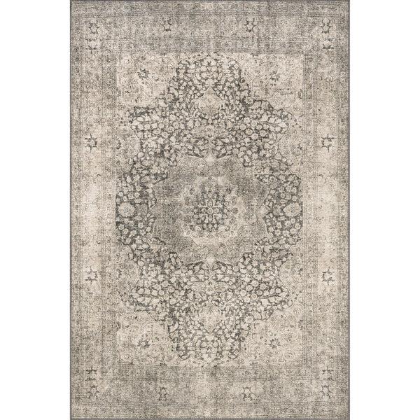 nuloom Hillstone Collection Agnetha Traditional Vintage Medallion Area Rug Grey