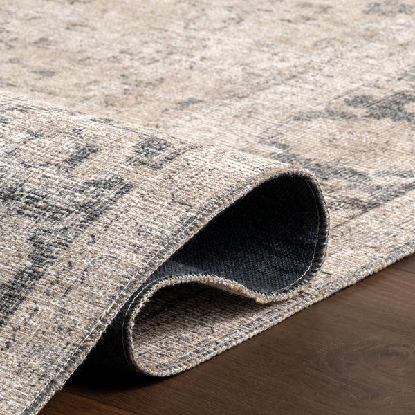 Nuloom Hillstone Collection Brinly Traditional Vintage Medallion Area Rug Grey