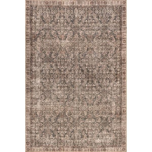 nuloom Hillstone Collection Calianna Traditional Vintage Medallion Area Rug Brown