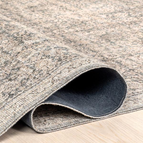 Nuloom Hillstone Collection Cally Traditional Vintage Medallion Area Rug Grey