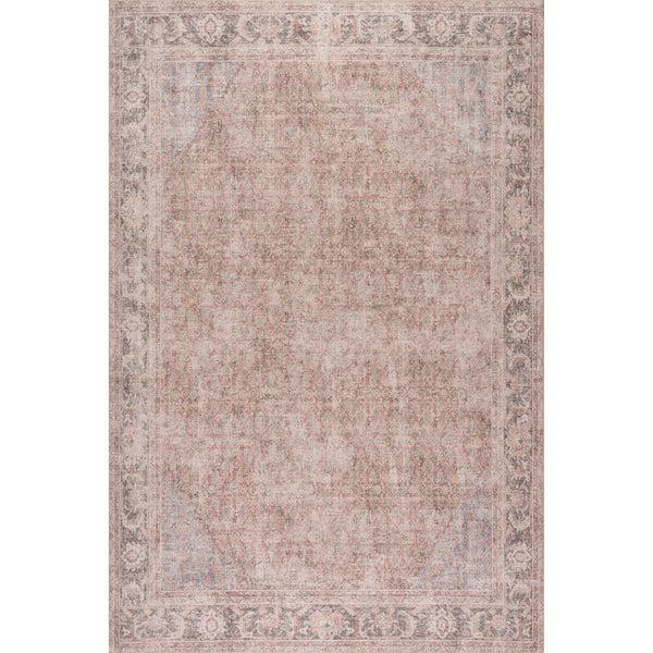 nuloom Hillstone Collection Cataleya Traditional Vintage Medallion Area Rug Beige