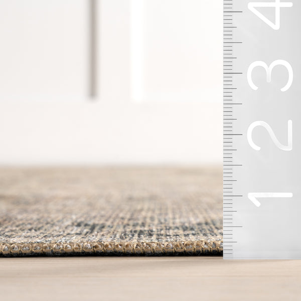 Nuloom Hillstone Collection Deka Traditional Vintage Medallion Area Rug Dark Beige