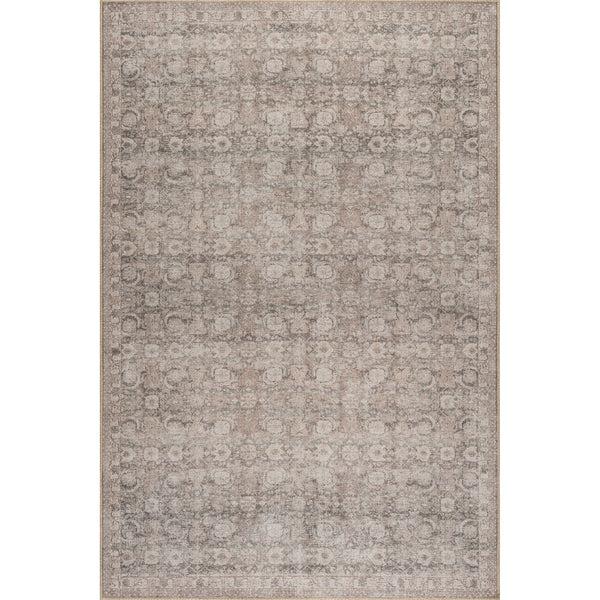 nuloom Hillstone Collection Delphi Traditional Vintage Medallion Area Rug Dark Beige