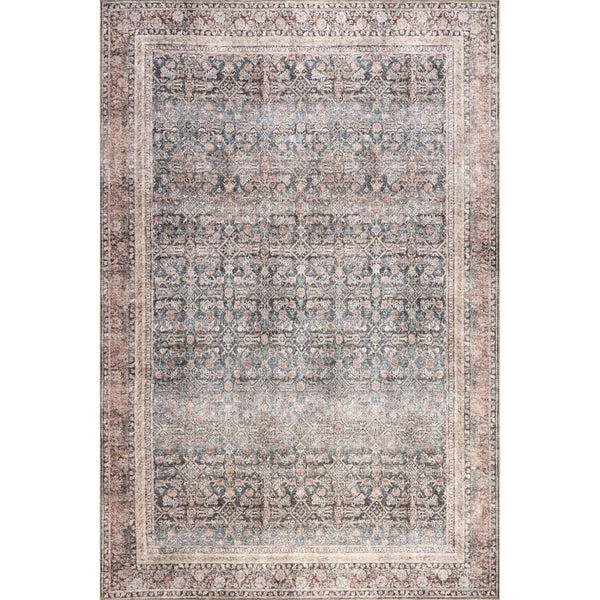 nuloom Hillstone Collection Elfrieda Traditional Vintage Medallion Area Rug Blue