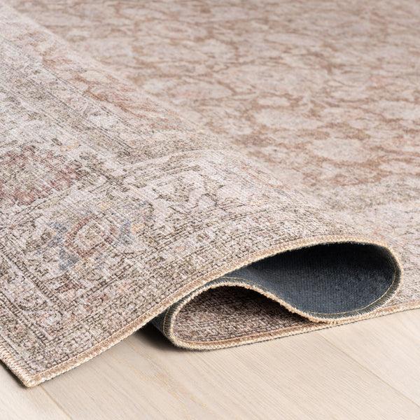 Nuloom Hillstone Collection Glenette Traditional Vintage Medallion Area Rug Rust