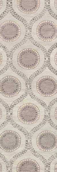 Nuloom Home Conservatory Medallion Hand Tufted Wool Area Rug Grey