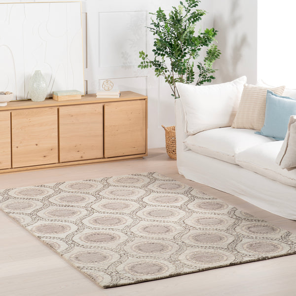 Nuloom Home Conservatory Medallion Hand Tufted Wool Area Rug Grey
